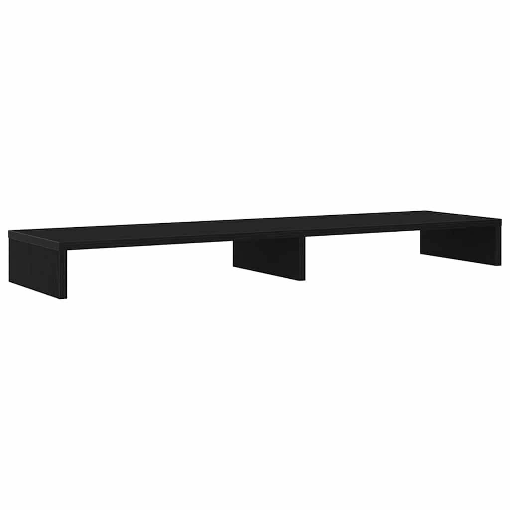 Skjermhylle Svart Eik 100X27X10 Cm