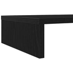 Skjermhylle Svart Eik 100X27X10 Cm