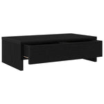 Skjermstativ Med Skuffer Svart Eik 50X27X15 Cm Konstruert Tre