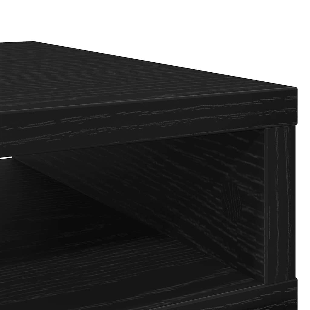 Skjermstativ Svart Eik 50X27X15 Cm Konstruert Tre