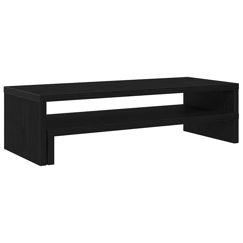 Skjermstativ Svart Eik 54X22X15 Cm Konstruert Tre