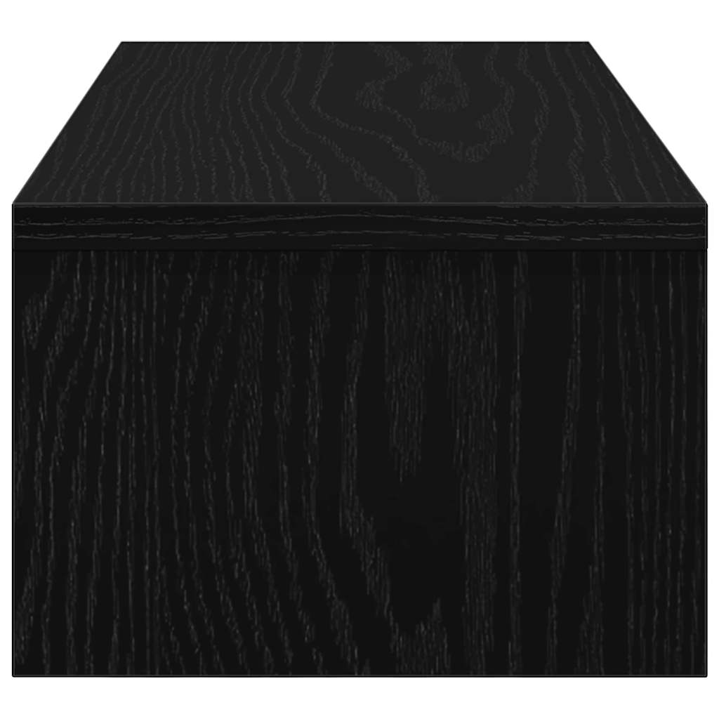 Skjermstativ Svart Eik 54X22X15 Cm Konstruert Tre