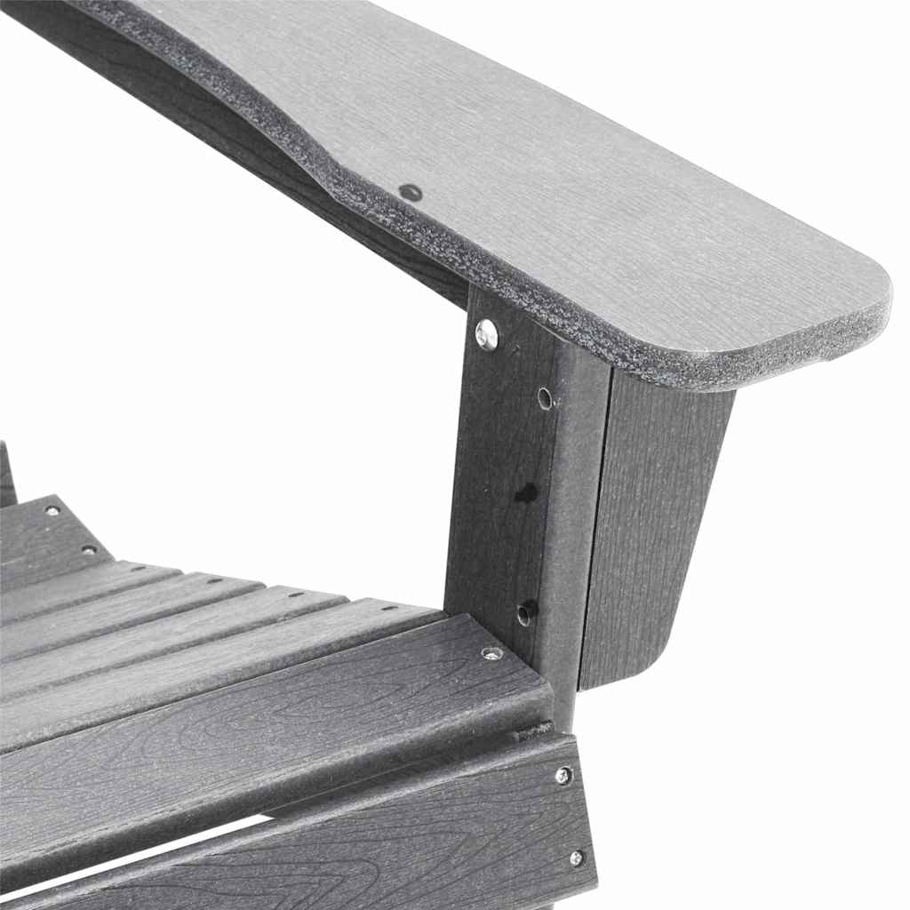 Adirondack-Stol Lysegrå 82 X 74 X 92 Cm Hdpe