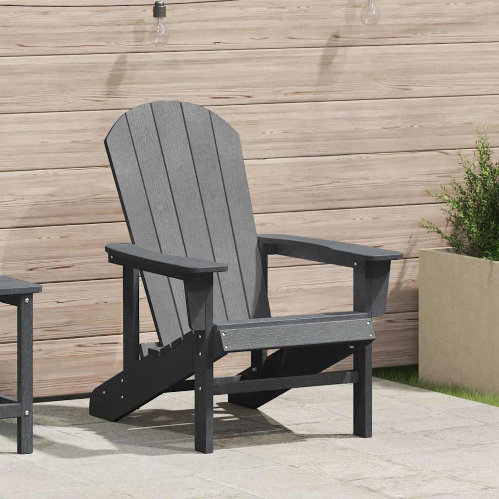 Adirondack-Stol Lysegrå 82 X 74 X 92 Cm Hdpe