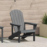 Adirondack-Stol Lysegrå 82 X 74 X 92 Cm Hdpe