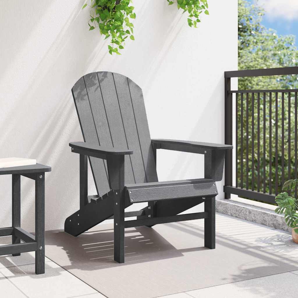Adirondack-Stol Lysegrå 82 X 74 X 92 Cm Hdpe