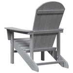 Adirondack-Stol Lysegrå 82 X 74 X 92 Cm Hdpe