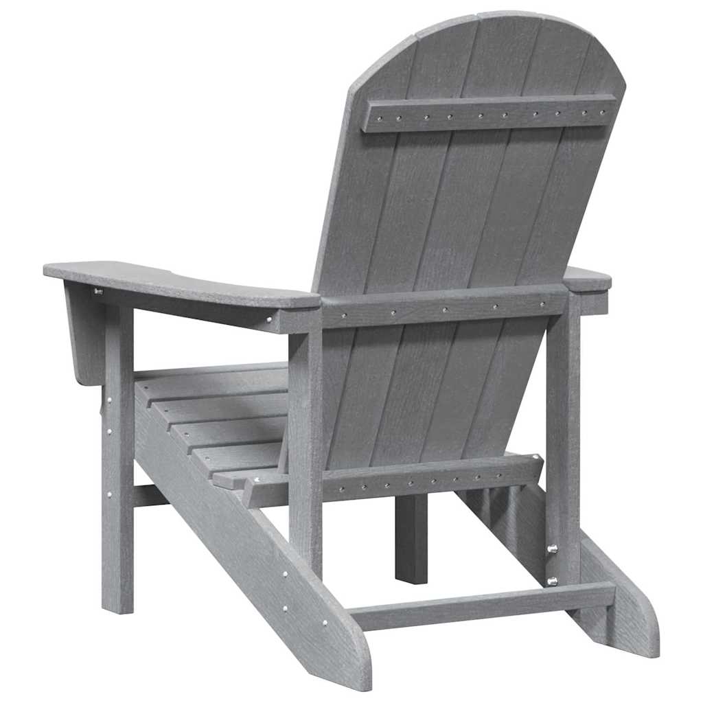 Adirondack-Stol Lysegrå 82 X 74 X 92 Cm Hdpe