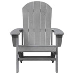 Adirondack-Stol Lysegrå 82 X 74 X 92 Cm Hdpe