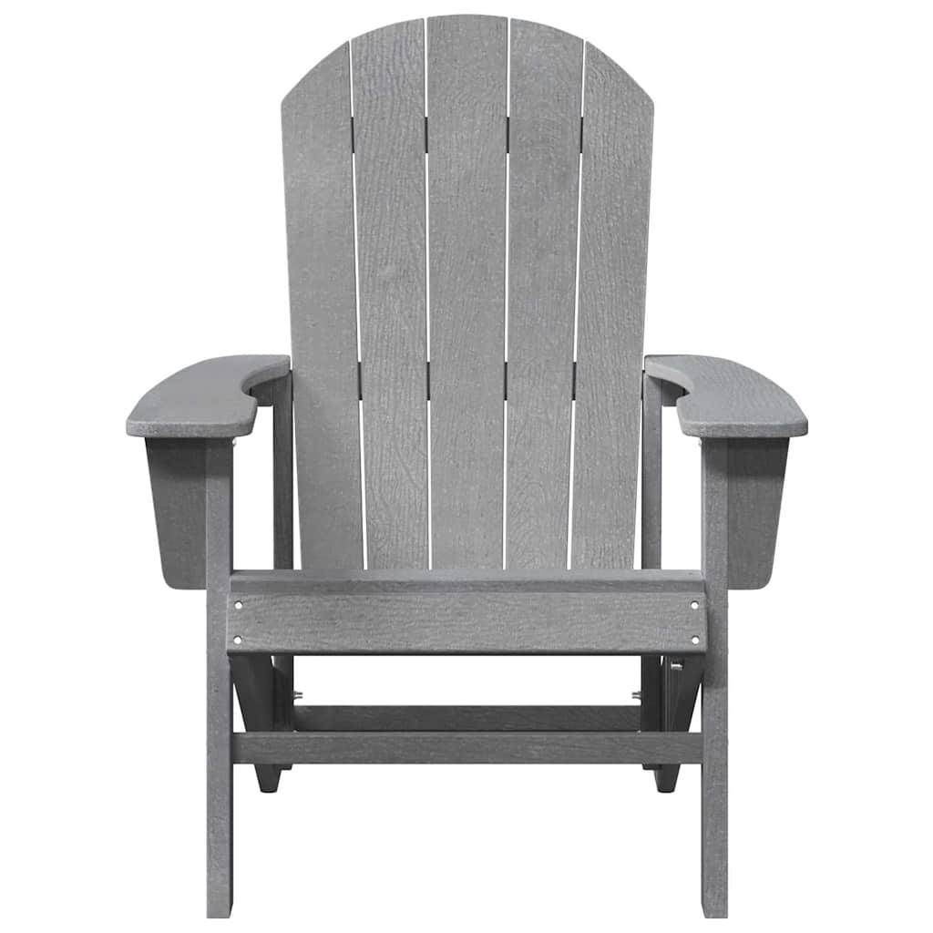 Adirondack-Stol Lysegrå 82 X 74 X 92 Cm Hdpe