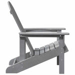Adirondack-Stol Lysegrå 82 X 74 X 92 Cm Hdpe