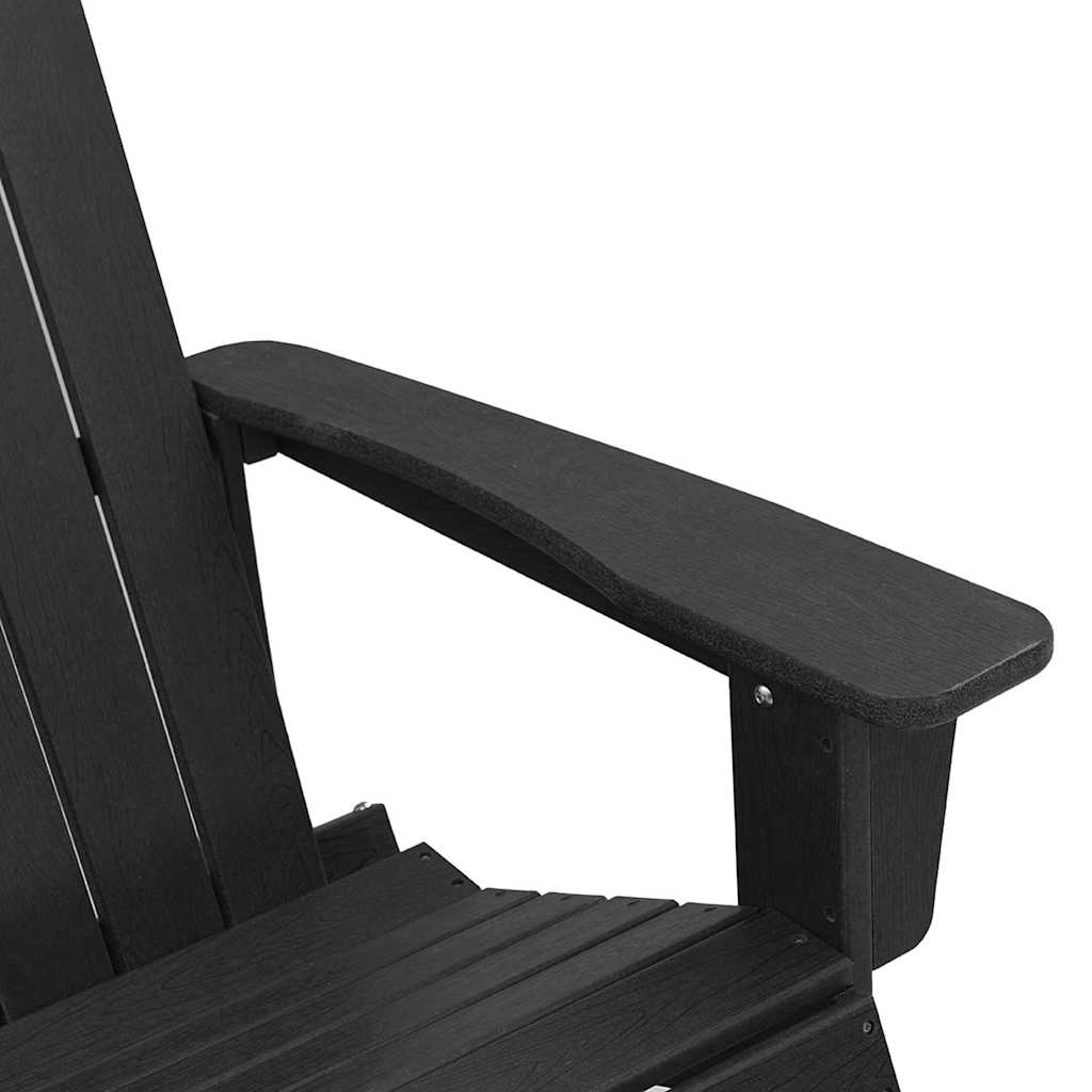Adirondack Gyngestol Svart 73.5 X 92 X 90Cm Hdpe