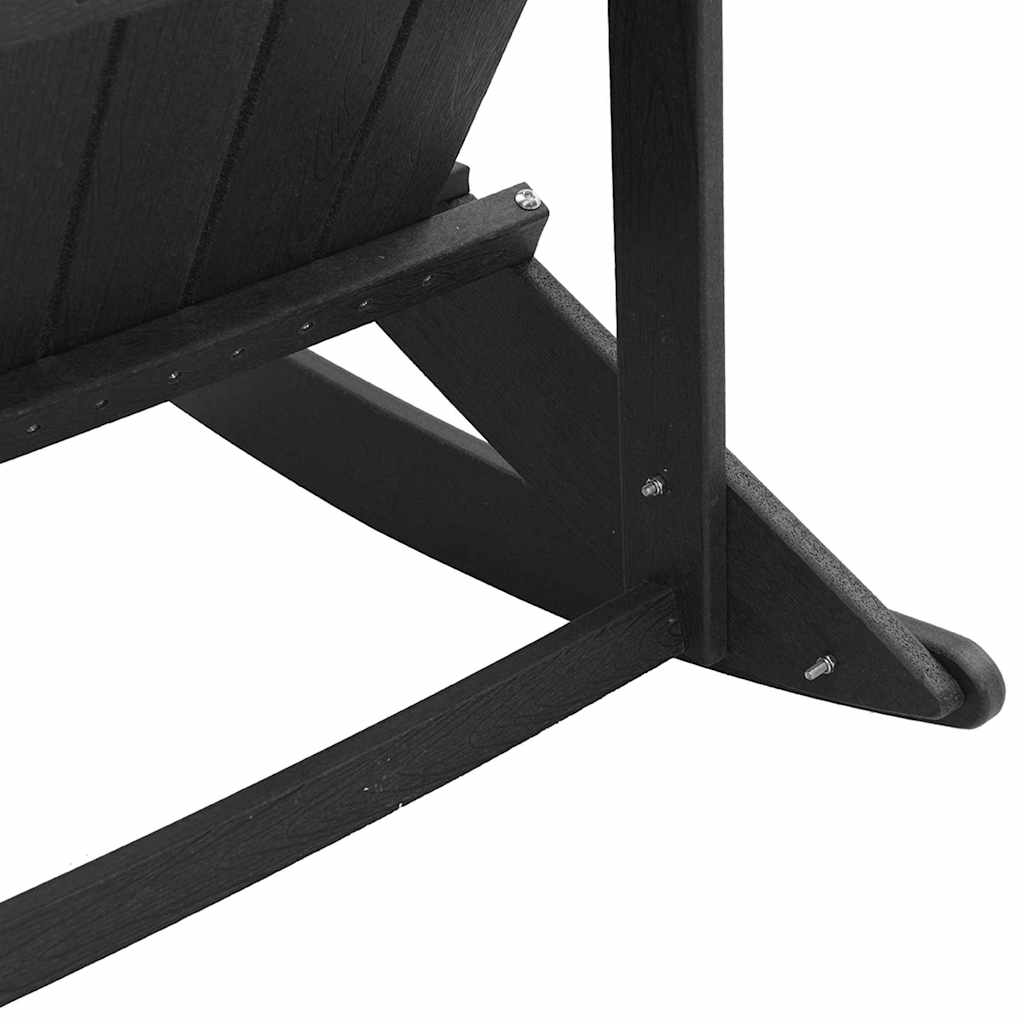Adirondack Gyngestol Svart 73.5 X 92 X 90Cm Hdpe