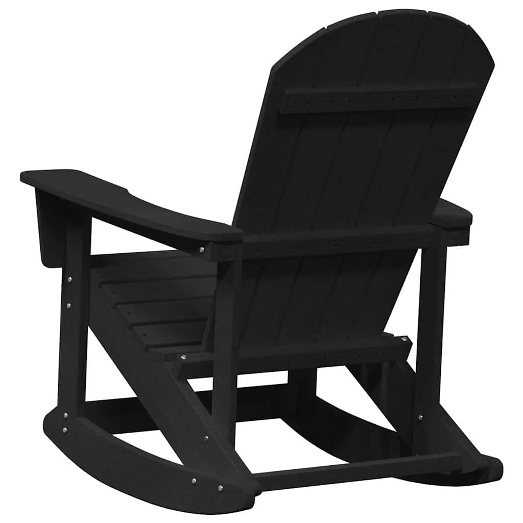 Adirondack Gyngestol Svart 73.5 X 92 X 90Cm Hdpe