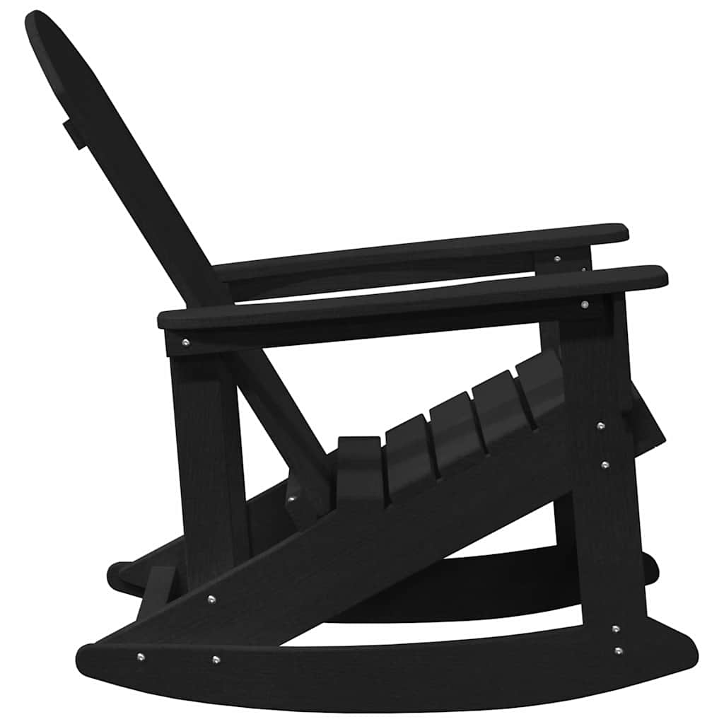 Adirondack Gyngestol Svart 73.5 X 92 X 90Cm Hdpe