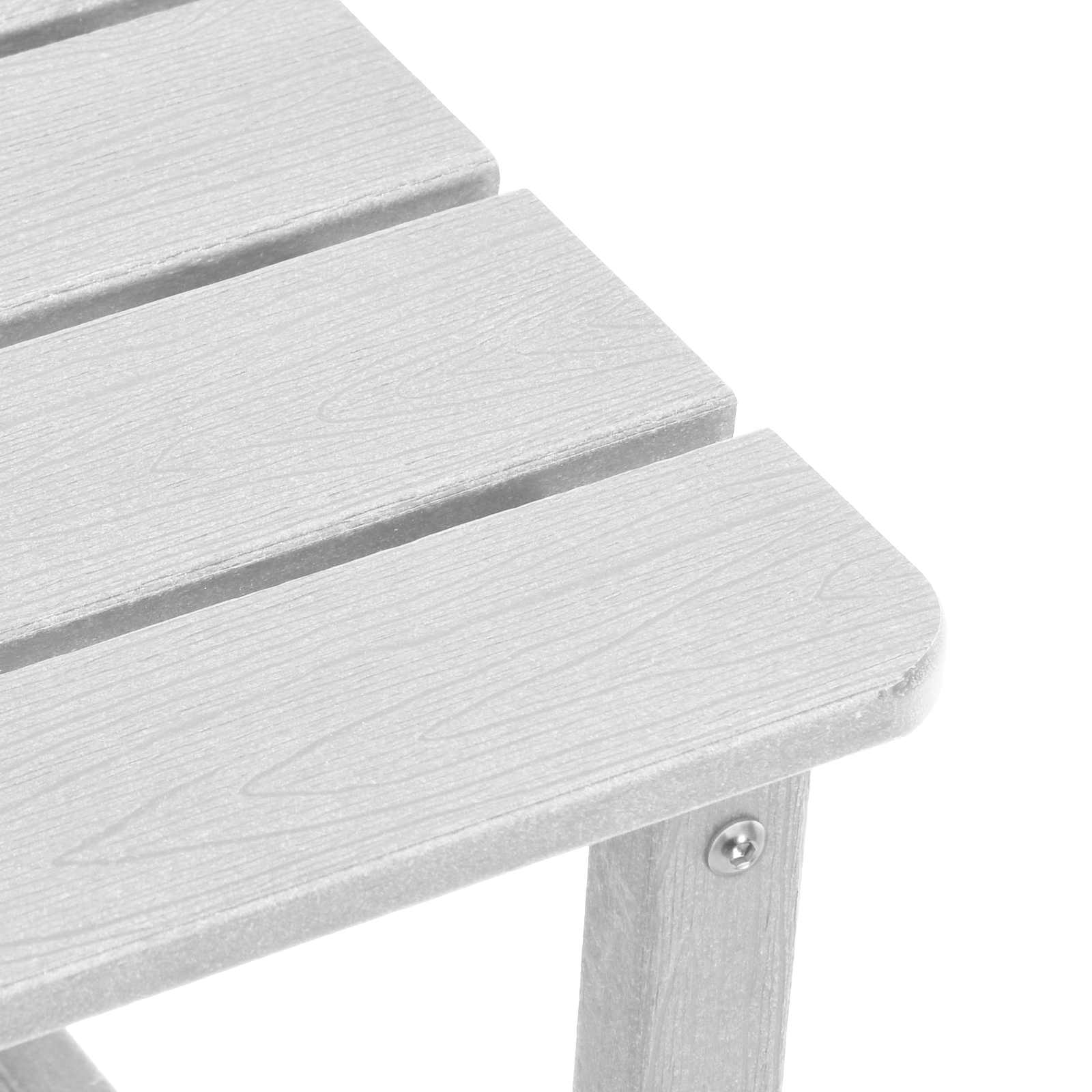 Sidetabell Hvit 38 X 38 X 46 Cm Polyethylen