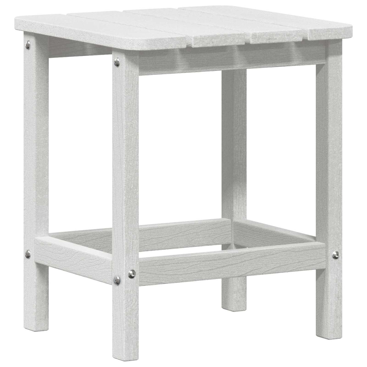 Sidetabell Hvit 38 X 38 X 46 Cm Polyethylen