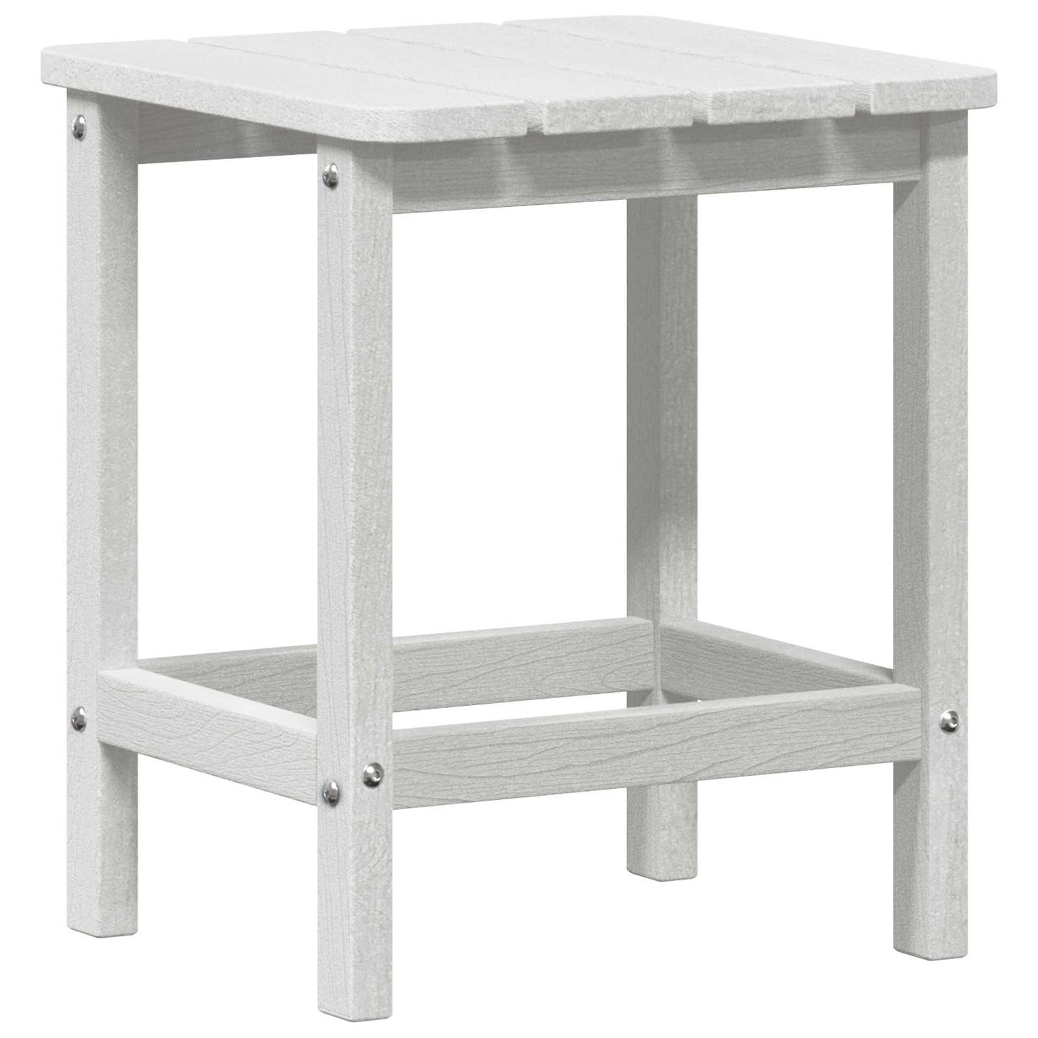Sidetabell Hvit 38 X 38 X 46 Cm Polyethylen