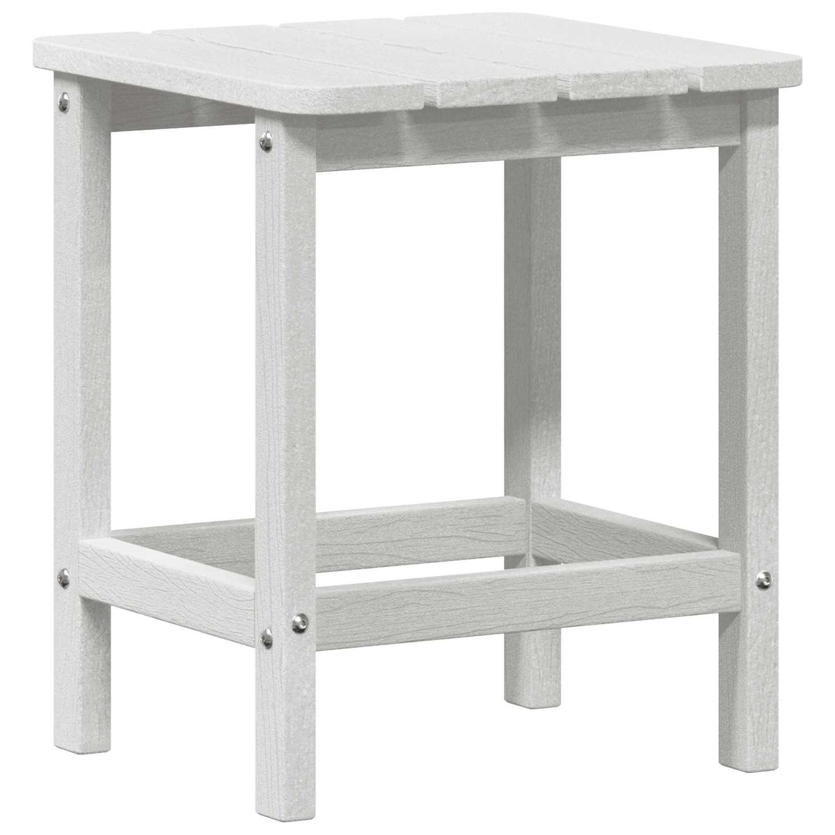 Sidetabell Hvit 38 X 38 X 46 Cm Polyethylen