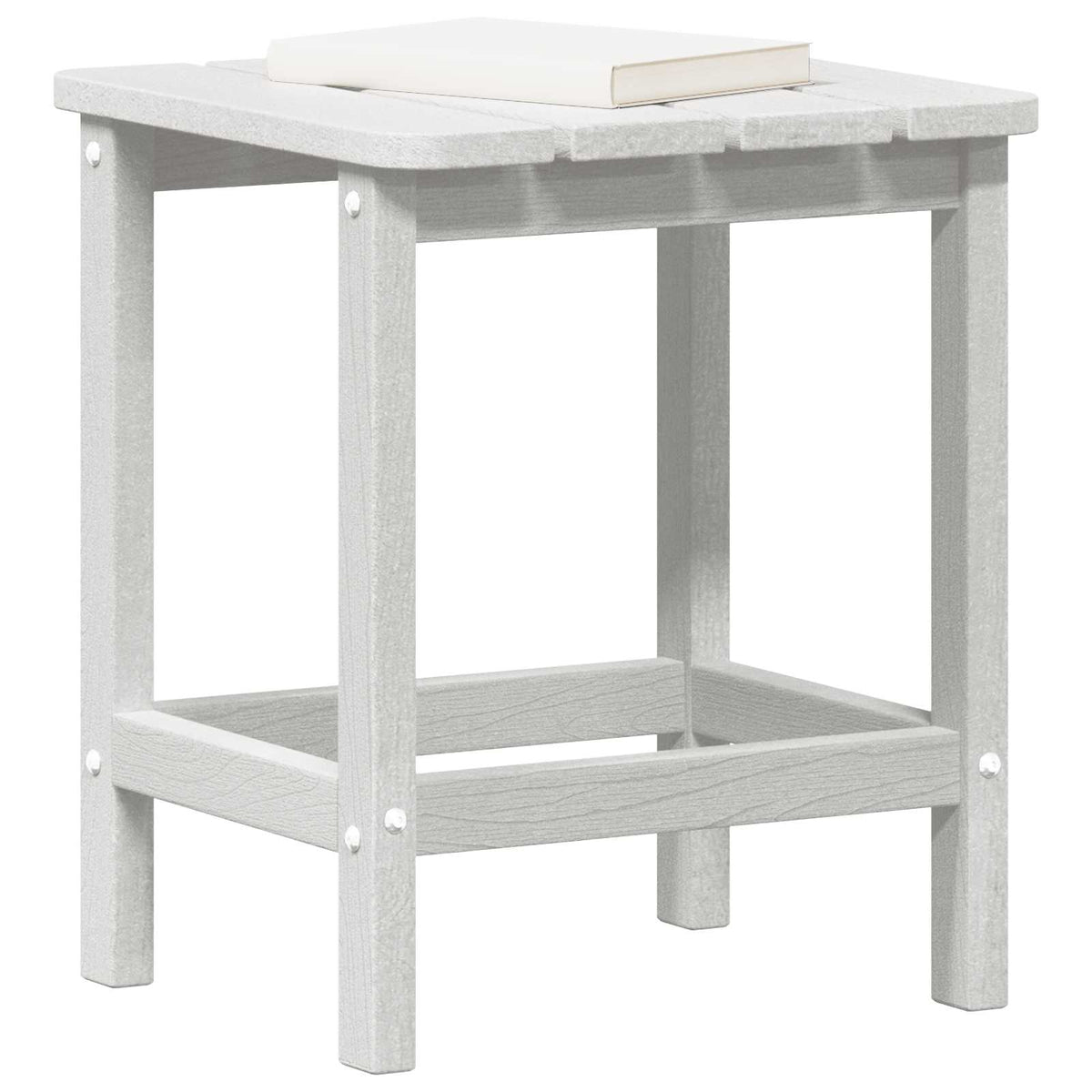 Sidetabell Hvit 38 X 38 X 46 Cm Polyethylen