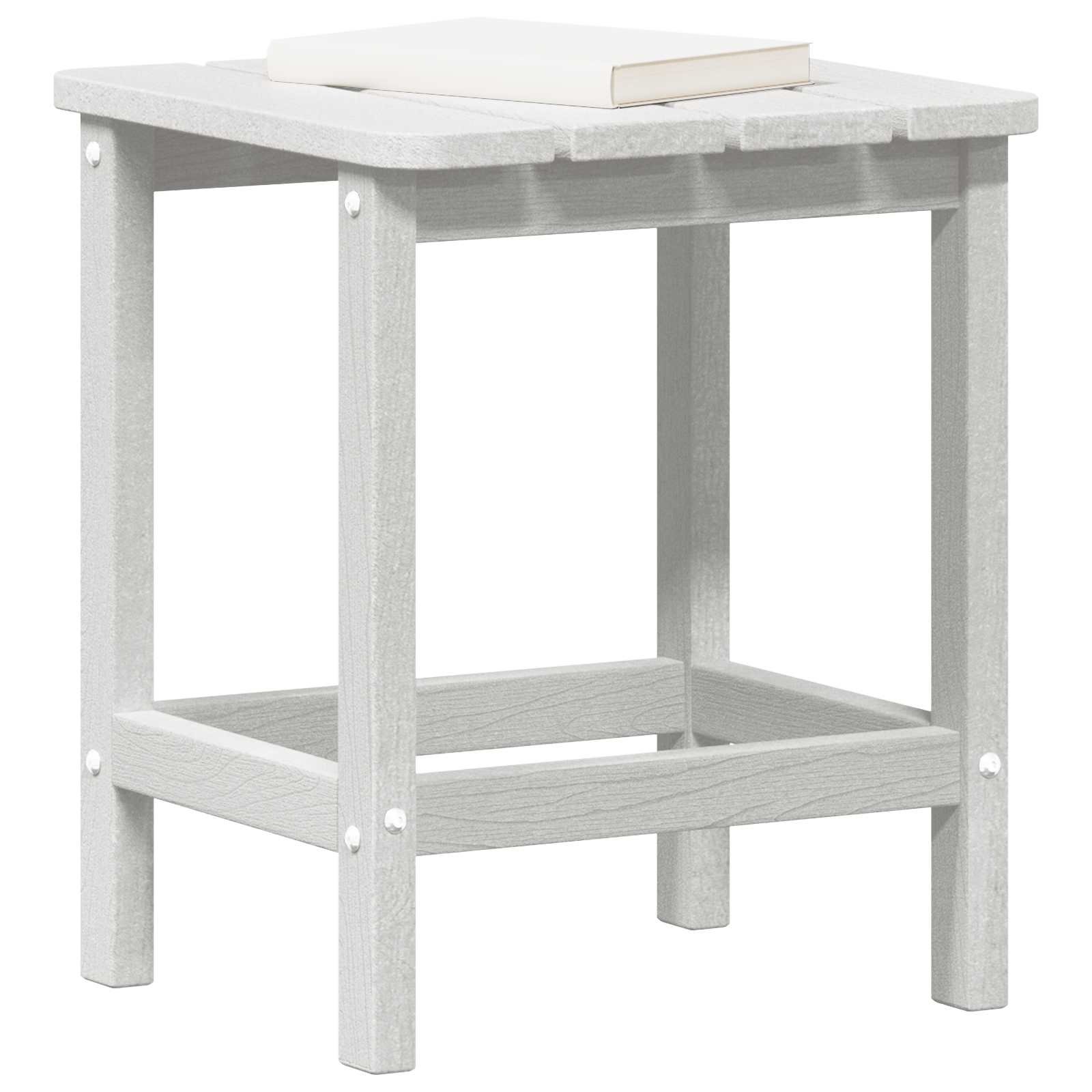 Sidetabell Hvit 38 X 38 X 46 Cm Polyethylen