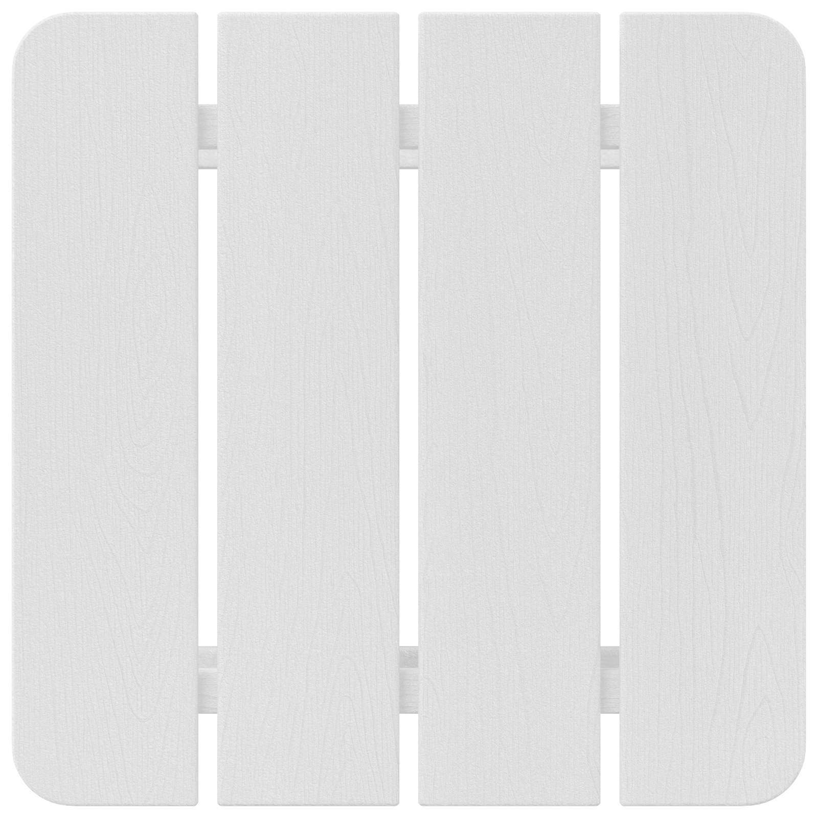 Sidetabell Hvit 38 X 38 X 46 Cm Polyethylen