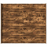 Seng Med Lagring Med Skuff Røkt Eik 200 X 200 Cm Konstruert Tre