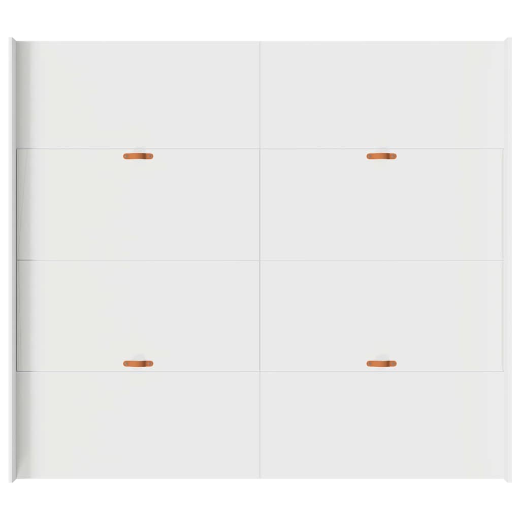 Seng Med Lagring Med Skuff Hvit 180 X 200 Cm Konstruert Tre