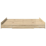Seng Med Lagring Sonoma Eik 180 X 200 Cm Konstruert Tre
