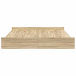 Seng Med Lagring Sonoma Eik 180 X 200 Cm Konstruert Tre