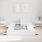 Seng Med Lagring Med Skuff Hvit 140 X 200 Cm Konstruert Tre