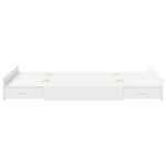 Seng Med Lagring Med Skuff Hvit 120 X 190 Cm Konstruert Tre