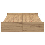 Seng Med Lagring Artisan Eik 120 X 190 Cm Konstruert Tre
