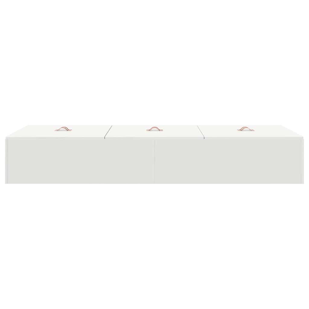 Seng Med Lagring Med Lagring Hvit 100 X 200 Cm Konstruert Tre