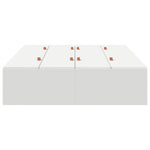 Seng Med Lagring Med Lagring Hvit 120 X 200 Cm Konstruert Tre