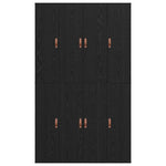 Seng Med Lagring Svart Eik 120 X 200 Cm Konstruert Tre