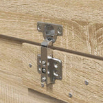 Seng Med Lagring Sonoma Eik 120 X 200 Cm Konstruert Tre