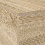 Seng Med Lagring Sonoma Eik 120 X 200 Cm Konstruert Tre