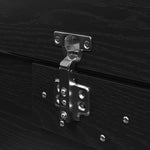 Seng Med Lagring Svart Eik 120 X 190 Cm Konstruert Tre