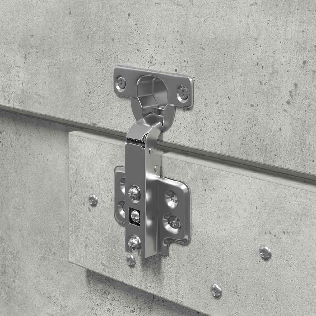 Seng Med Lagring Betonggrå 120 X 190 Cm Konstruert Tre