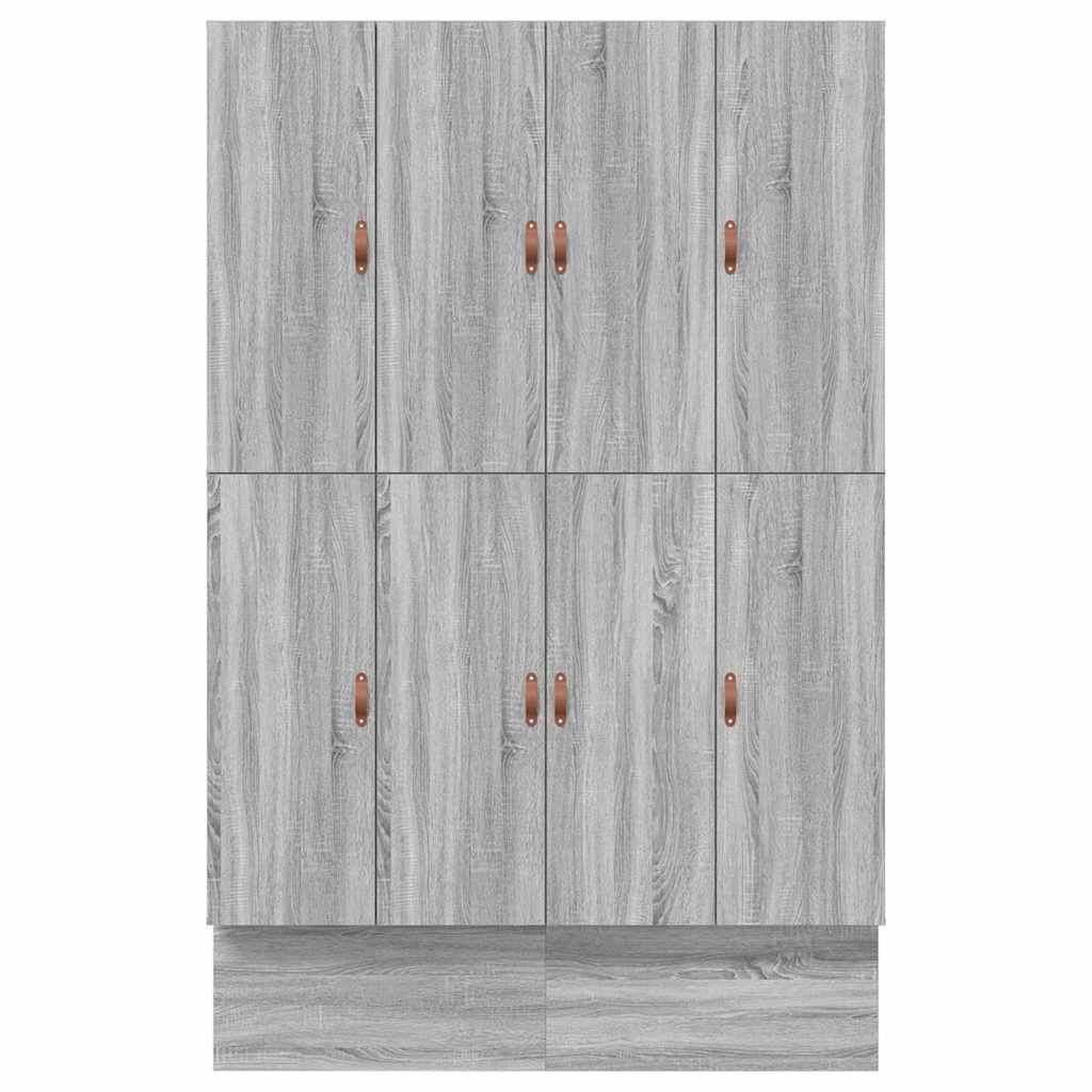 Seng Med Lagring Med Skuff Grå Sonoma 160 Cm Konstruert Tre