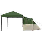 Camping Telt Sett Med Tak 2 Pcs Grønn Taffeta Og Stoff
