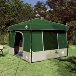 Camping Telt Sett Med Tak 2 Pcs Grønn Taffeta Og Stoff