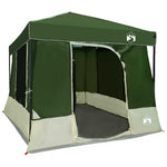Camping Telt Sett Med Tak 2 Pcs Grønn Taffeta Og Stoff