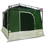 Camping Telt Sett Med Tak 2 Pcs Grønn Taffeta Og Stoff