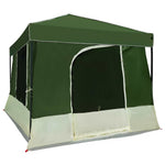 Camping Telt Sett Med Tak 2 Pcs Grønn Taffeta Og Stoff
