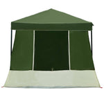 Camping Telt Sett Med Tak 2 Pcs Grønn Taffeta Og Stoff