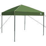 Camping Telt Sett Med Tak 2 Pcs Grønn Taffeta Og Stoff