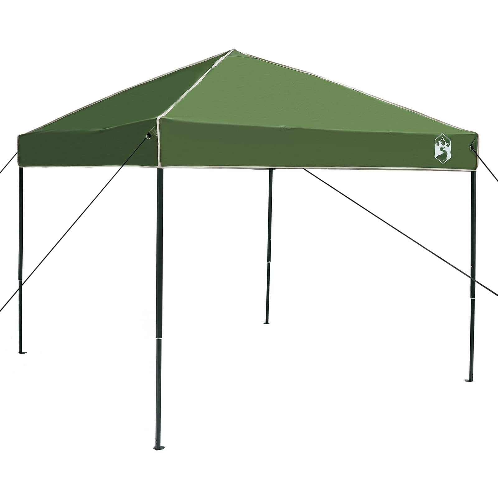 Camping Telt Sett Med Tak 2 Pcs Grønn Taffeta Og Stoff