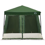 Camping Telt Sett Med Tak 2 Pcs Grønn Taffeta Og Stoff